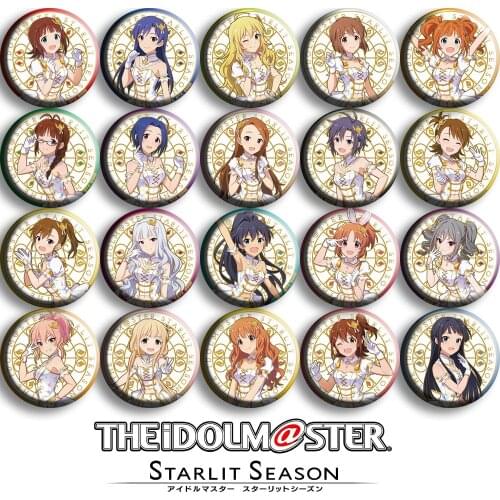 Japan Anime IDOLM@STER The Idolmaster SHINY COLORS SIDEM WORLD Cosplay Bedge Cartoon Collect Badges For Bags Button Brooch Pins