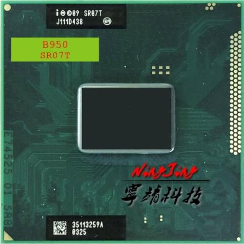 Intel Pentium B950 SR07T 2.1 GHz Dual-Core Dual-Thread CPU Processor 2M 35W Socket G2 / rPGA988B