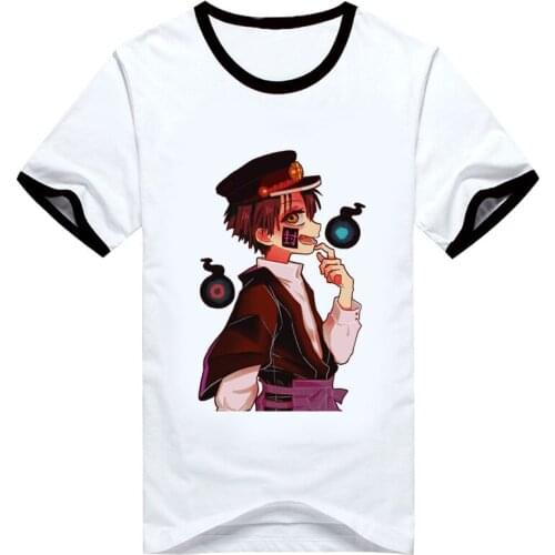 Anime Toilet-bound Hanako-kun T Shirt Short Sleeve tshirts Yugi Amane Nene Yashiro Cartoon printing tshirt Mens Tee