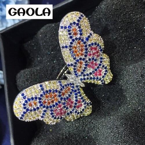 Кольца с фианитами для женщин GAOLA China At AliExpress