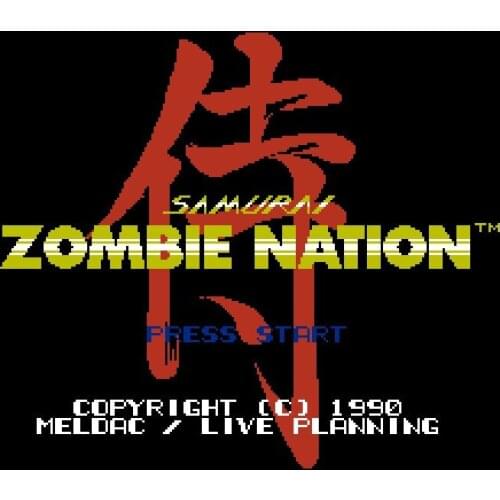 Zombie Nation Pocket game 72pins 8bit Game card Drop shipping