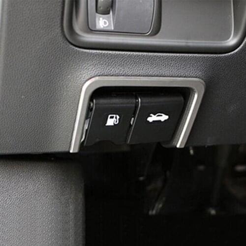 Stainless Steel Car Fuel Tank Switch Ring Cover Trim Sticker For Renault Koleos 2017 2018 Accessories Car Styling