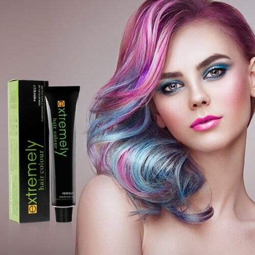 Beauty Color Cream Rose Gold Lavender Purple Permanent Hair Dye Color Cream Hair Long Lasting Colorant Ammonia Free