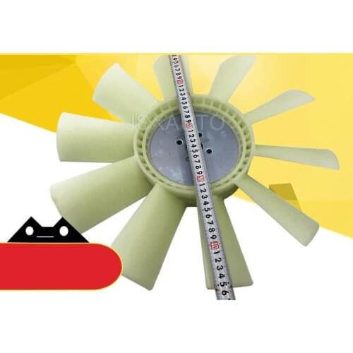 Excavator Isuzu Engine Fan Blades 10 Blades Excavator Accessories For Daewoo Doosan DH55 SK604 JB1