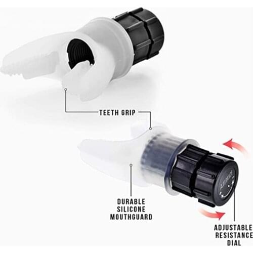 Breathing Exercise Mouthpiece Ergonomic Increase Lung Capacity Improves Sleeping Respiratory Therapies SAL99
