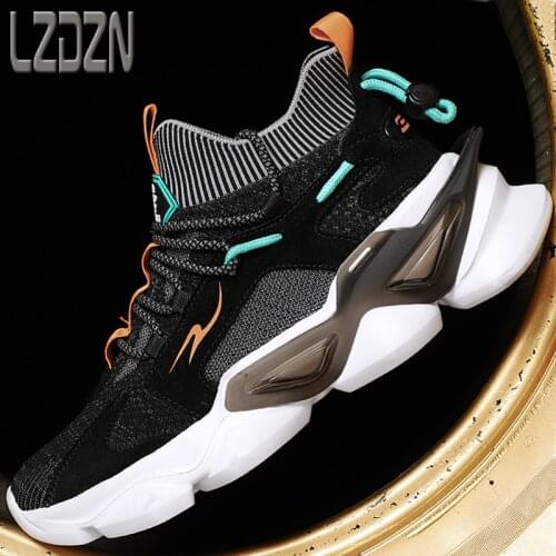 High-Top Mens Shoes Winter New All-Match Casual Tide of The Trend Black Sports Inner Breathability Increased Wear Resistance