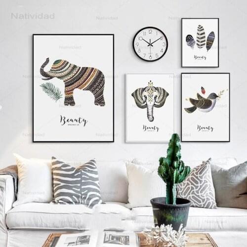 Lovely Beauty Animals Bird Nordic Simple Prints Home Decoration Modern Space Art Wall Picture for Living Room Canvas Painting