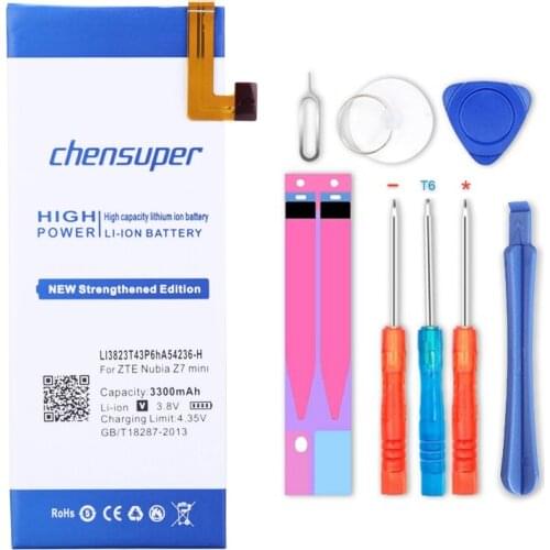 2019 NEW chensuper 3300mah LI3823T43P6hA54236-H Phone Battery Use for ZTE Nubia z7 mini Z7 mini NX507J 5.0 inch Phone