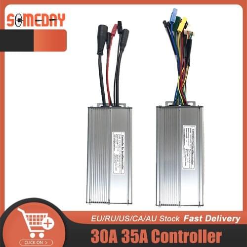 SOMEDAY KT Controller 36V/48V 30A/35A Electric Bicycle Controller for Ebike 1000W 1500W Hub Motor Wheel