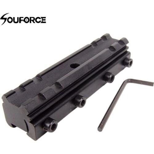 Hunting Aluminum Alloy 11mm Dovetail to 20mm Weaver Picatinny Rail Base Sight Scope Mount Converter (3/8" to 7/8")