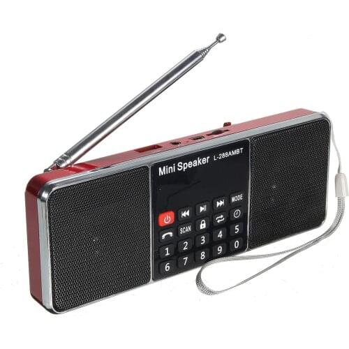 LCD bluetooth FM/AM Radio Portable Stereo Speaker MP3 Music Player Micro for SD USB Dual Loudspeakers