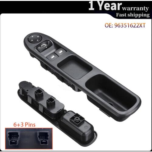 Electric Power Window Control Switch Regulator Button console For Peugeot 307 2000-2005 96351622XT