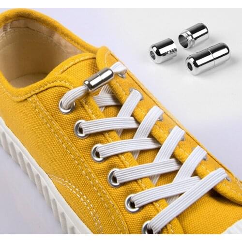 1Pair No tie Shoelaces Round Elastic Shoe Laces For Kids and Adult Sneakers Shoelace Quick Lazy Laces 19 Color Shoestrings