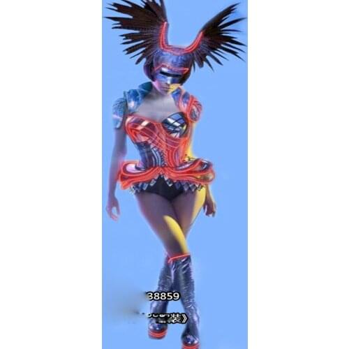 Lumious silver mirror armor Bar nightclub DJ singer DS sexy women stage show performance clothing