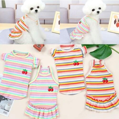 Dog Hoodie Spring Summer Knitted Pet Clothes Small Dogs Hoodies Sweatshirt For French Bulldog Pug teacup Puppy Clothes Dog Hoody