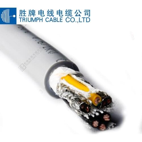 TRIUMPHCABLE/SHENGPAI 1/2 M UL2464 18AWG 2/3/4/5/6/7/8 core PVC multi-core shielded cable anti-interference control wire cable