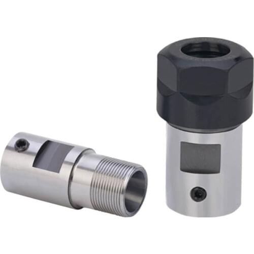Free shipping Spindle tool rod ER11 ER16 ER20 Collet Chuck Motor Shaft Extension rod with inner hole 5mm 6mm 6.35mm 8mm 10mm