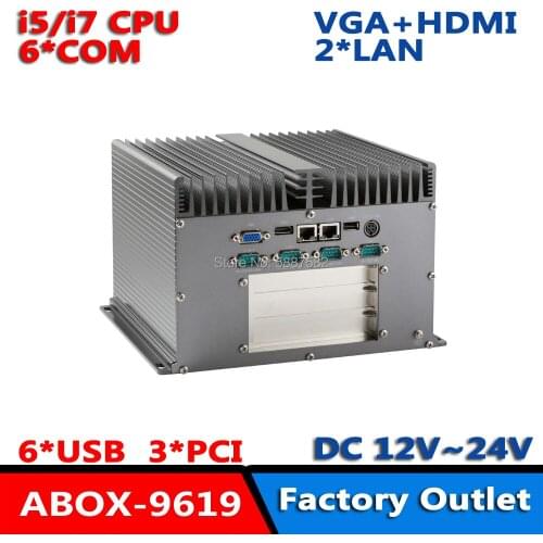 6COM 3PCI i3 i5 i7 Processor Advanced Solutions Industrial Embedded Computer