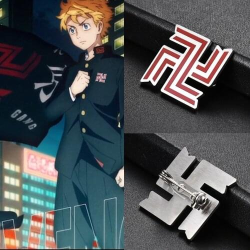 PF1268 Tokyo Revengers Badges on Backpack Anime Pins Brooches on Clothes Manga Badge Pin Accessories for Jewelry Holiday Gifts