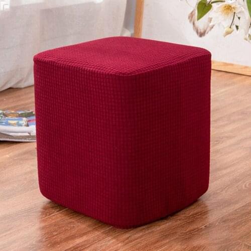 30x30x38cm Elastic Ottoman Cover Rectangle Covers Stretch Storage Ottoman Slipcover Footstool Sofa Foot Rest Stool Covers