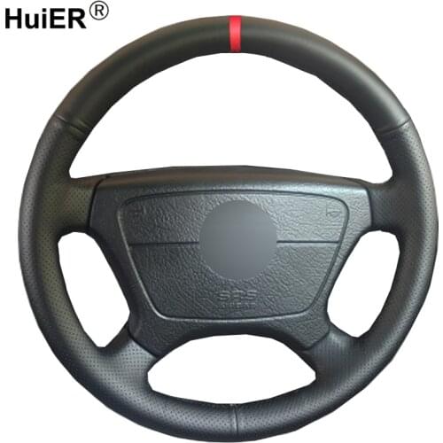 Hand Sewing Car Steering Wheel Cover Volant For Mercedes-Benz E-Class W210 E200 240 280 320 1995-2001 2002 W140 S320 350 420