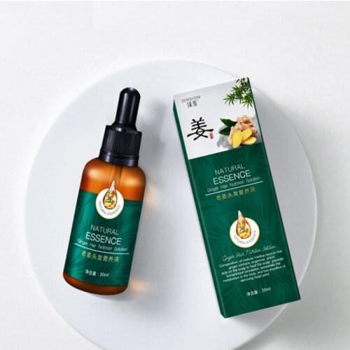 30ML Effective Hair Loss Treatement Ginger Essential Oil Conditioners Natural Plant Serum Essence Oil Fast Growth Hair Repair