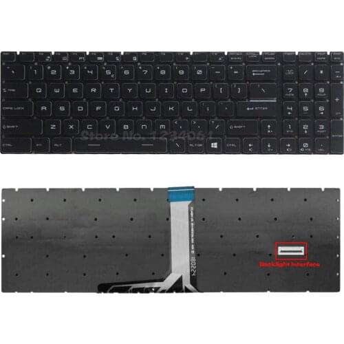 Baosity Notebook Computer Keyboard with Backlit US For MSI GE63 GE63VR GE73 GE73VR