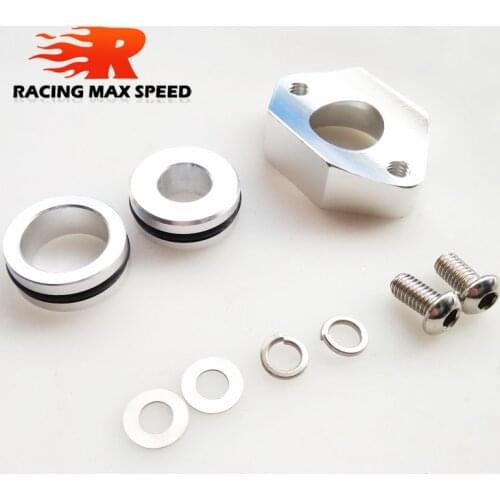 ALUMINUM MAP SENSOR FLANGE KIT INTERCOOLER PIPING adapter for vw JETTA GOLF BEETLE audi A4 MK4 1.8T adp071