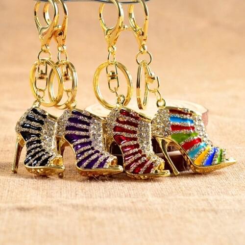 Hot-sale Cars Key Chain Shoes Quality Stainless-steel Cute Anti-lost Antistatic Brand-new Gifts Car Styling Automotive-parts