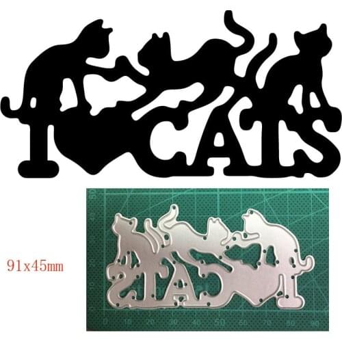 Craft metal cutting dies cut die mold Animals Cat Heart decoration Scrapbook paper craft knife mould blade punch stencils dies