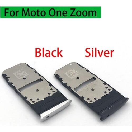 Micro Nano SIM Card Holder Tray Slot Holder Adapter Socket Replacement Parts For Moto One Zoom