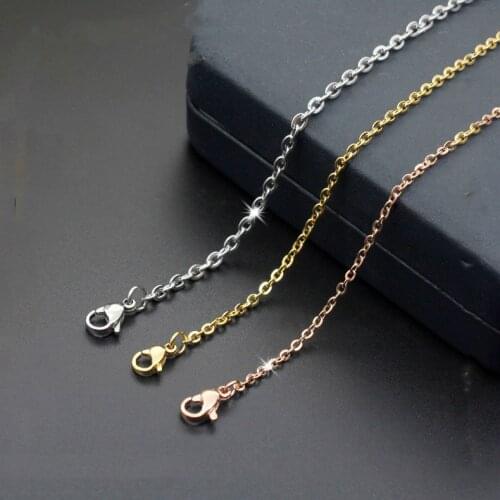 Fashion simple pop ladies stainless steel necklace titanium steel necklace hot sale