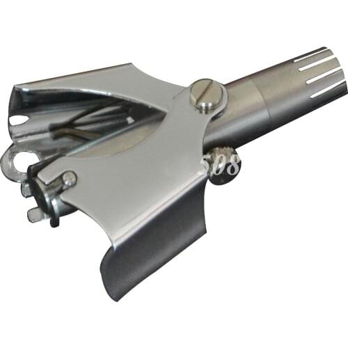 Excellent Design Silver Stainless Steel Mechanical Manual Washable Environmental Protection Health Nose Hair Shaver Device