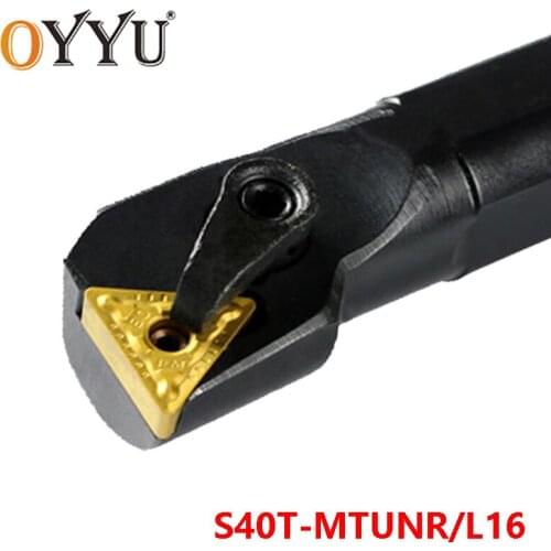 OYYU S40T-MTUNR16 S40T-MTUNL16 Boring Bar Turning Tool Shank use Carbide Inserts TNMG16 Internal Lathe Tools Cutting Holder