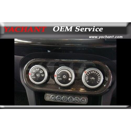 Carbon Fiber Air Control Panel Cover Fit For 2008-2012 Mitsubishi Lancer Evolution X EVO X EVO 10 RA HVAC Control Panel Cover