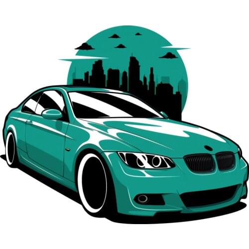 Rulemylife E46 E39 Drift Art For BMW Car Stickers Decal Anime Cute Auto Accessories Decoration
