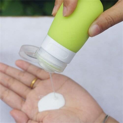 Silicone Points Bottling Travel Cosmetic Shampoo Bottles Shower Gel Extrusion Bathroom Liquid Foam Dispenser Bottles