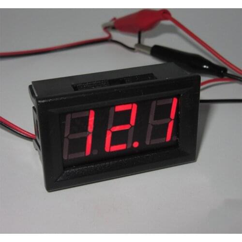 0.56 Inch 2-wire Voltage Meter Head LED Digital Voltmeter with Reverse Polarity Protection