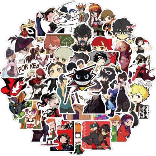10/50PCS Persona5 Game Stickers Laptop Guitar Luggage Fridge Skateboard Waterproof Cool Graffiti Sticker Decal Kids Classic Toys
