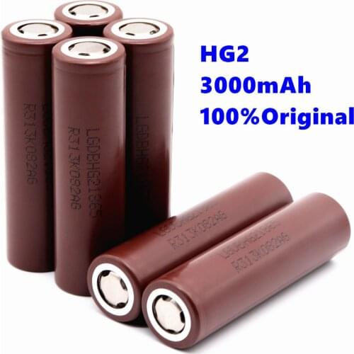 100% New Original 18650 battery HG2 18650 Rechargeable battery 3000mAh battery 18650 HG2 3.6V dedicated For hg2 3.7v Power