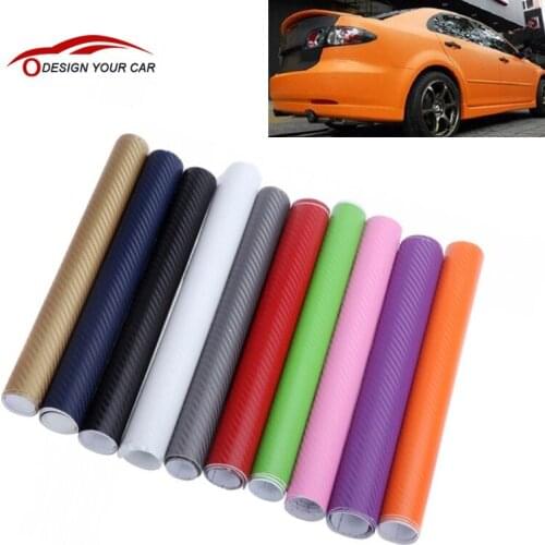 127*30CM 3D Carbon Fiber Film Vinyl Sticker Car Body / Interior Decoration Grey