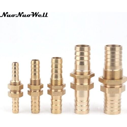 2pcs 6mm 8mm 10mm 12mm 14mm 16mm Straight Connector M10 M14 Thread Hex Nut Adapter Aquarium Air Pump Fish Tank Hose Fittings