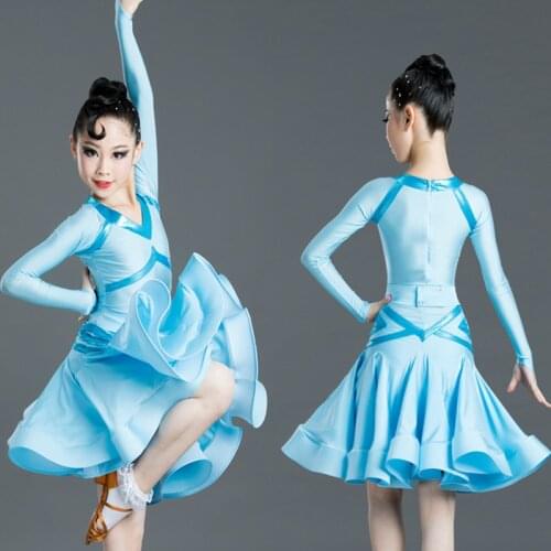 2020 Latin Dance Costumes Dresses For Girls Salsa/Ballroom/Tango/Chacha Performance Clothes Latin Competition Dresses SL2472