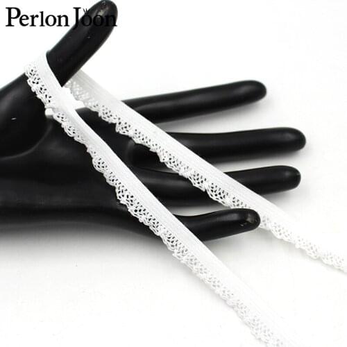 5 yards/lot 1.2cm White pleated elastic band lace is suitable for womens bra clothes to close the clothing accessories SG051