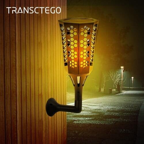 96 LED Solar Torch Light Flame Lighting Wall Lamp Outdoor Waterproof Lantern Garden Light Sensor Solar Wall Lamp Lawn Patio Yard