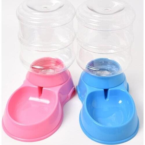 Automatic Pet Food Dispenser Dog Cat 3.5L Plastic Pet drinkers automatic feeder drinking animal pet bowl