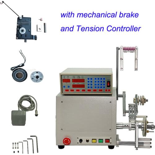 LY 810 Automatic 0.03-1.2mm Winder wire coil winding machine with Mechanical brake and damping Tensioner Tension Controller