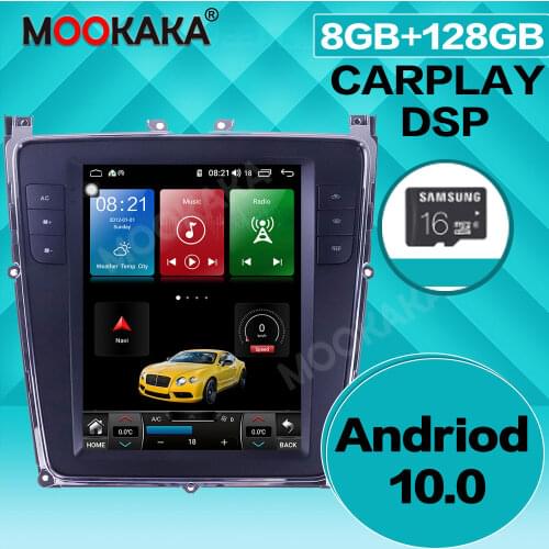 Car Radio GPS Navigation For Bentley Speeding Supersport Continental 2012 - 2019 8G+128GB Android Multimedia Player Audio Screen