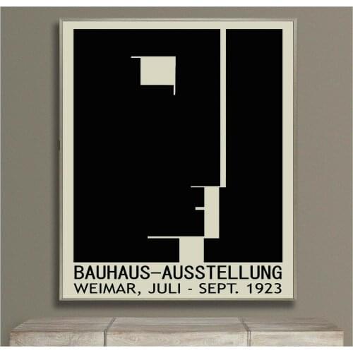 Bauhaus - 1923 Exhibition Retro Vintage Wall Art Poster Print. Rare Collection