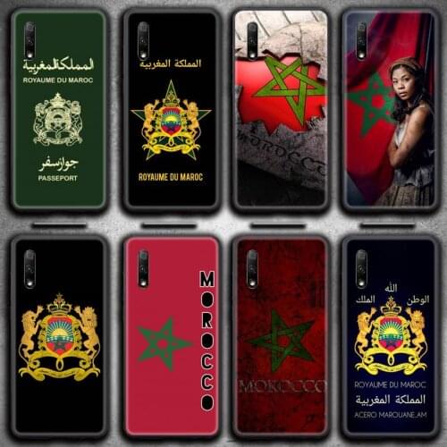 Morocco Flag Coat Of Arms Phone Case For Huawei Nova 6se 7 7pro 7se honor 7A 8A 7C 9C Play